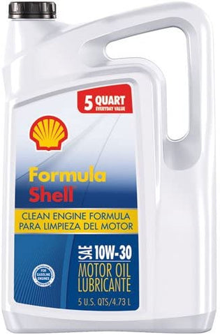 Formula Shell 550045249 10W-30 Motor Oil (GF-5, 5qt. Jug), 160. Fluid_Ounces