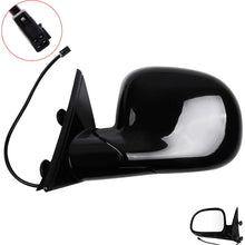 ROADFAR Side View Mirror Left Side Mirror Fit Compatible with 1995-1997 Chevy Blazer S10 1994-1997 Chevy S10 Pickup S-15 Power Adjustment Manual Folding Non-Heated 15150851 GM1320126