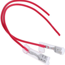 D DOLITY Motorcycle Loud Horn Wiring Harness Cable with Waterproof Case 2pcs Red