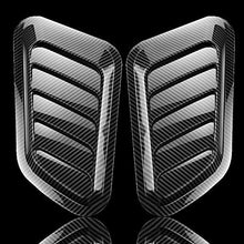 JOLIXIEYE 2PCS ABS Car Universal Decorative Intake Scoops Turbo Bonnet Vent Hood Auto Accessory