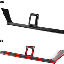 Thenice for 10th Gen Civic ABS Carbon Fiber Style Center Consoles Air Vent Wind Outlet Trims Interior Decoration Stickers for Honda Civic 2016 2017 2018 2019 2020