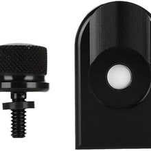 Qii lu Motorcycle Seat Screw ，Durable Black Alloy Motorcycle Modified Rear Seat Cushion Screw and Nut
