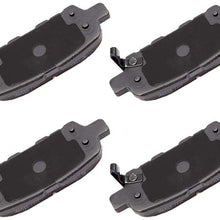 Rear Ceramic Brake Pads Kits 4pcs fit for Infiniti EX35/FX37/FX45/G25/G35/M35/M37/M45/M56/QX50/QX60/QX70, for Nissan 350Z/370Z/Altima/Juke/Leaf/Quest/Rogue, Suzuki Grand Vitara