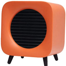 Zyyqt Desktop Heater， PTC Ceramic Heater Heater, Two Temperature Control, Timed Heater, Suitable for Home Bedroom Desk (Color : Orange)