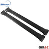 OMAC Roof Rack Cross Bars Luggage Carrier Black 2 Pcs Fits Jeep Grand Cherokee WK 2005-2010 | Aluminum Black Cargo Carrier Rooftop Luggage Crossbars