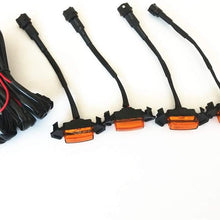 HONGKINGBO 4pcs Grill Lights Amber LED Fits for Toyota Tacoma TRD PRO Grille 2016 2017 2018,with The Wiring Harness