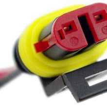 LanHong 2 Pin Way Car Waterproof Electrical Connector Plug with Wire AWG Marine Pack of 10