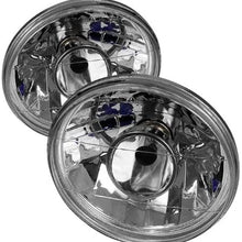 Spyder Auto PRO-CL-7ROU-H4-C Chrome 7" Universal Round Projector Lamp with Super White H4 Bulb (Chrome)