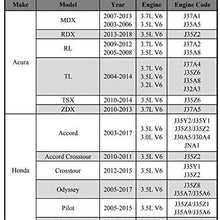 Engine Timing Belt Kit with Water Pump for 2003-2017 Honda Accord Crosstour Pilot Odyssey Ridgeline Acura MDX RDX RL TL TSX ZDX Replace # TCKWP329 TKH-002 TKH002