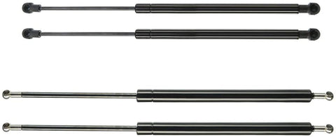 Set of 4 Rear Window Glass and Tailgate Lift Support Gas Struts Spring Compatible with 2008-2013 Toyota Highlander
