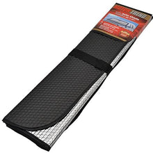 Motor Trend Front Windshield Sun Shade - Jumbo Accordion Folding Auto Sunshade for Car Truck SUV - Blocks UV Rays Sun Visor Protector - Keeps Your Vehicle Cool - 66 x 27 Inch (Black)