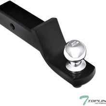 Topline Autopart Universal 2 Inch Drop Rear Bumper Trailer Tow Hitch Loaded Ball Mount With Pin & Clip Kit For 2" x 2" Towing Receiver Tube