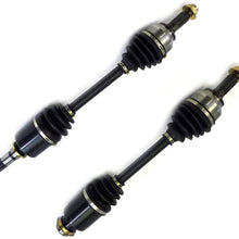 DTA MZ23012302 front Left Right Pair - 2 New Premium CV Axles Fits 2005-2011 Mazda 3 With Manual Transmission (Excludes Mazdaspeed Model); Mazda 5 With Manual Transmission