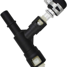 WFLNHB Heater Hose Connector 15055342 for Cadillac Chevrolet GMC Truck SUV, Black