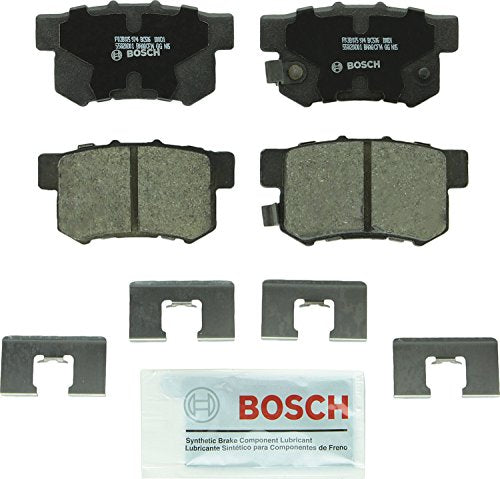 Bosch BC536 QuietCast Premium Ceramic Disc Brake Pad Set For Select Acura CL, EL, Integra, Legend, RDX, RL, TL; Honda CR-V, Element, Odyssey; Isuzu Oasis; Rear