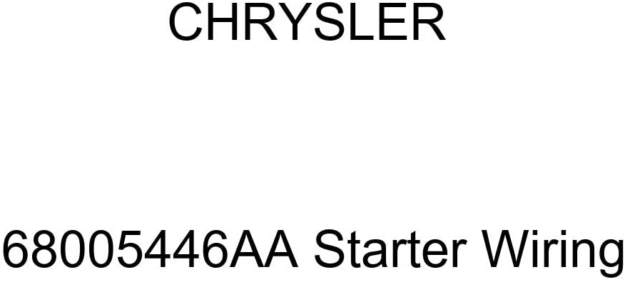 Genuine Chrysler 68005446AA Starter Wiring