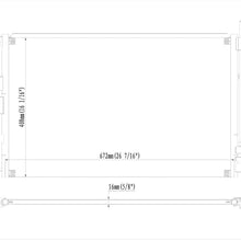 HSY New All Aluminum Material Automotive-Air-Conditioning-Condensers, For 2007-2009 Suzuki XL-7