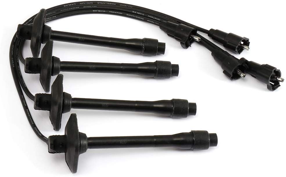 TUPARTS Pack of 4 Ignition Wire Sets Compatible with Abarth 750 Toyota Camry/ RAV4/ Solara 1959-2001