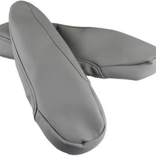 Wadoy Pair PU Leather Seat Armrest Cover for Honda Odyssey 2005-2010（Gray）