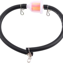 Inline Fuel Gas Filter, Delaman Oil Filter Universal Motorcycle Gasoline Fuel Filter Kit With Tubing Clips