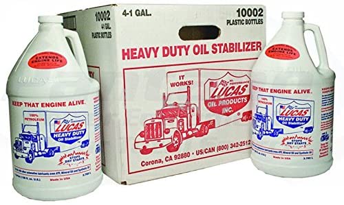 Case of 4 Lucas Oil H-d Heavy Duty Oil Stabilizer Gallon Bottles