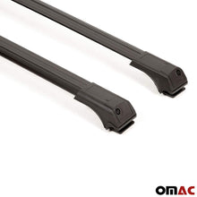 OMAC Roof Racks Cross Bars Carrier Cargo Racks Rail Aluminium Black Set 2 Pcs for Mercedes GL 2013-2020