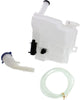 Windshield Washer Tank Assembly compatible with Ford Ford Focus 12-18 W/Pump Inlet Cap and Sensor Sedan