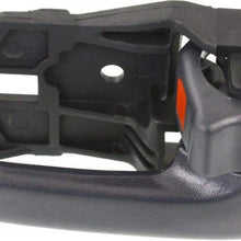 Interior Door Handles compatible with Set of 2 Front Left and Right Side Plastic Gray W/door lock button