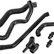 Crankcase Breather Hose, 8Pcs Crankcase Ventilation Breather Hose Connector Set 1120180182 fit for Mercedes-Benz