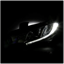 Carpart4u - LED light bar projector headlights for Honda Civic 2016-2018 (Black)
