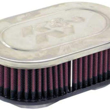 K&N Universal Clamp-On Air Filter: High Performance, Premium, Washable, Replacement Engine Filter: Flange Diameter: 2 In, Filter Height: 2 In, Flange Length: 0.625 In, Shape: Oval, RC-2370