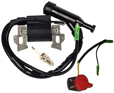 HIFROM On Off Engine Stop Switch with Ignition Coil Replacement for Honda GX120 GX160 GX200 36100-ZE1-015 36100-883-005