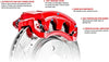 Power Stop S6240 Power-Coated Red Performance Caliper, Pair