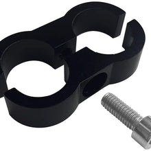 Fuel Line,20Ft 6AN 3/8" Fuel Hose Fitting Kit Nylon Stainless Steel Braided CPE Oil Hose Kit&6AN Fuel Hose Separator Clamp&Braided Fuel Line Splicing Tape (6AN)