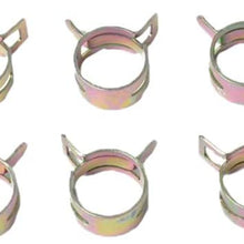 FLAMEER 0.3" Spring Clip Vacuum Fuel Oil Hose Line Band Clamp Low Pressure 8mm 10pcs