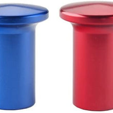 Dewhel Drift Emergency Knob Hand E Brake Spin Turn Knob Lock Button Aluminum JDM For Subaru BRZ Toyota 86 GT86 Scion FRS (Red)