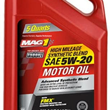 Warren Distribution Mag1 Mg53sh3q High Mileage Synthetic Blend Motor Oil With Fmx, 5w-30, 5 Qt (Pack of 3)