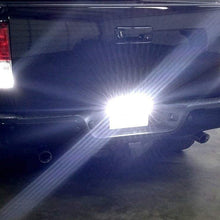 iJDMTOY 35-074-White License Plate Frame Mount 12V 24-SMD High Power Xenon White LED Rear Backup Reverse Light Kit For Car SUV Truck VAN RV
