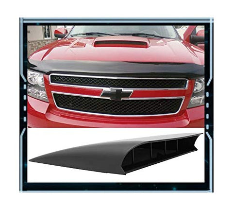 UniversaI Fitment ABS Air FIow Intake Hood Vent Scoop V2 StyIe 14x18 Inch