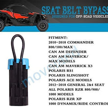 Seat Belt Bypass Harness Override, Polaris RZR Ranger 570-1000 XP Seat Belt Bypass for Can Am Maverick Commander Defender Accessories(1PCS)