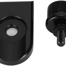 Qii lu Motorcycle Seat Screw ，Durable Black Alloy Motorcycle Modified Rear Seat Cushion Screw and Nut