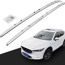 4 PC All Black Roof Rail Rack + Cross Bar for Mazda CX-5 2017 2018 2019 2020 2021 Luggage Baggage