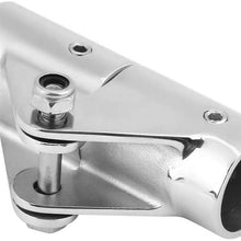 KIMISS Boat Hardware Fitting, 1PC 1in Stainless Steel Boat Rail Fittings Folding Swivel Coupling Tube Pipe Connector for Marine Boat Yachet