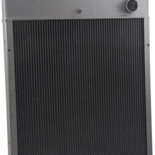 OzCoolingParts 71611C1 International Tractor Radiator, 5 Row Core All Aluminum Radiator for New International Tractor 766 886 966 986 1066 1086 1466 1486 +, 71611C1, 121725C1