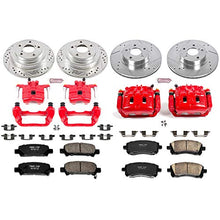 Power Stop KC1122 Z23 Evolution Sport 1-Click Brake Kit with Powder Coated Calipers (Brake Pads, Drilled/Slotted Rotors)