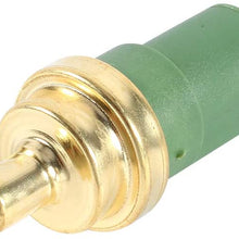 Qiilu Temperature Gauge Sensor, Coolant Temperature Sensor Water Switch 4Pin for Jetta Golf Beetle / A4 A6