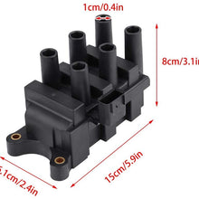 Suuonee Ignition Coil, Ignition Coil Fit for Ford E150 for Mazda B3000 1F2Z12029AC​ Accessory (Black)