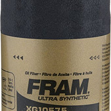 FRAM Ultra Synthetic Automotive Replacement Oil Filter, Designed for Synthetic Oil Changes Lasting up to 20k Miles, XG10575 with SureGrip (Pack of 1)