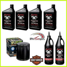 RPM Complete Oil Change Kit HiFlo Klotz Harley Davidson 20W50 Synthetic 6 Quarts