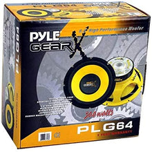 Pyle 6.5" 1200W Car Audio Mid Bass/Midrange Subwoofer Power Speaker Set, 4pk